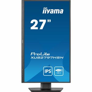 iiyama ProLite XUB2797HSN-B2 27 Zoll Class Full HD LED-Monitor - 16:9 Format - Mattschwarz - 68,6 cm (27 Zoll) Viewable - 
