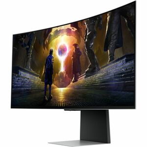 Samsung Odyssey OLED G8 S34DG850SU 34" Class UWQHD Curved Screen Gaming OLED Monitor - 21:9 - Silver - 86.4 cm (34") Viewa