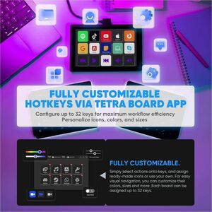 Mobile Pixels Tetra Keyboard - Wireless Connectivity - Bluetooth - 5 - 85 Key(s) - Windows, Mac OS, Android - Notebook - P