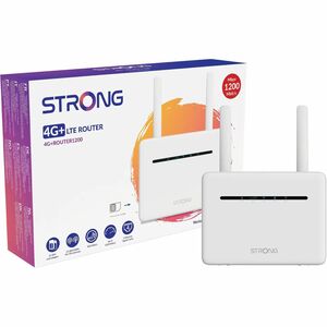 Router wireless Strong 4G+ROUTER1200 - Wi-Fi 5 - IEEE 802.11a/b/g/n/ac - 2 SIM - Ethernet, Cellulare - 4G+ - LTE - Dual Ba