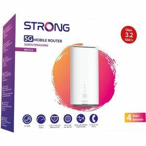 Strong 5G LTE Router Ax3000 - dual band - wifi 6 - 1 porta 2,5 Gigabit - 1 porta 1 Gigabit - 1 porta per Phone - nano sim
