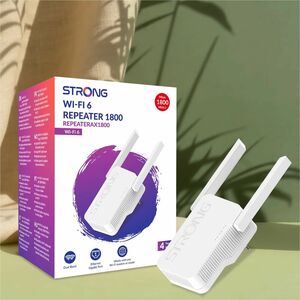 Range extender wireless Strong - Dual Band - IEEE 802.11 a/b/g/n/ac/ax - 1,76 Gbit/s - Indoor - 2,40 GHz, 5 GHz - 2 x Ante