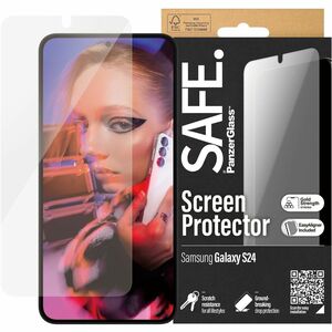 Safe Glass Screen Protector for Galaxy S24 - For AMOLED Smartphone - Drop Resistant, Crack Resistant, Scratch Resistant, S