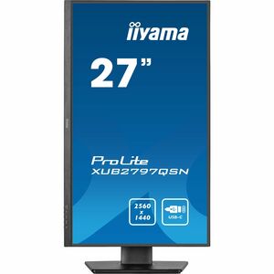 iiyama ProLite XUB2797QSN-B2 27" Class WQHD LED Monitor - 16:9 - Matte Black - 68.6 cm (27") Viewable - In-plane Switching