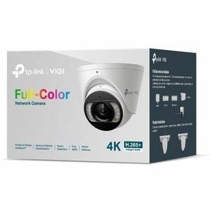 VIGI InSight S485 8 Megapixel 4K Network Camera - Color - Turret - 98.43 ft (30 m) Infrared/Color Night Vision - H.265+, H