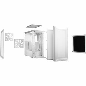 be quiet! Pure Base 501 Pure Base 501 Airflow Window White Computergehäuse - ATX, Micro ATX, Mini ATX Motherboard Supporte