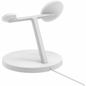 Belkin BoostCharge Pro 3-in-1 Wireless Charging Stand with Qi2 15W - For Qi2-enabled Device, iPhone, Smartwatch, AirPod - 