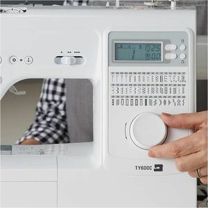 Brother TY600C Sewing Machine - 50 Built-In Stitches - Automatic Threading - Sewing, Home