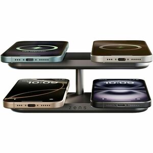 Caricatore a induzione OtterBox Quattro Charger Pro 4 - Nero - Per iPhone, AirPod, Dispositivo abilitato Qi2, Dispositivo 