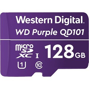 Carte microSDXC WD Purple - 128 Go - Classe 10/UHS-I (U1)