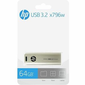 HP x796w 64 GB USB 3.2 Type A Flash Drive - 70 MB/s Read Speed