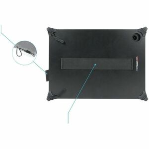 MOBILIS RESIST Robust Tasche für 27,9 cm (11 Zoll) Samsung Galaxy Tab A9+ Tablet, Stylus - Schwarz - Nylon Körper - Stoßdä