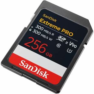 Carte SDXC SanDisk Extreme PRO SDSDXDM-256G-GN4IN - 256 Go - Classe 10/UHS-II (U3) - V90 - 1 - 300 Mo/s en Lecture - 300 M