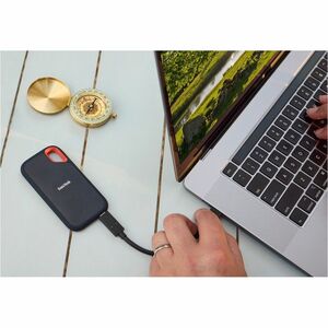 SanDisk Extreme SDSSDE61-8T00-G25 8 TB Portable Solid State Drive - External - Black - Smartphone, Notebook, Tablet Device