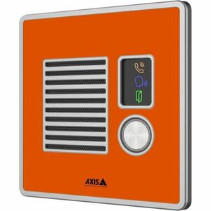 AXIS I7010-VE Intercom Sub Station for Indoor, Outdoor, Secured facility - Orange - Box Mount, Recessed Mount, Wall Mount 