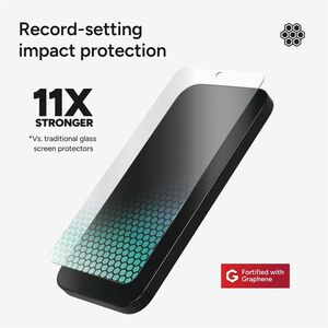 invisibleSHIELD Glass XTR4 Tempered Glass, Graphene Screen Protector for Samsung Galaxy S25+ - For AMOLED Smartphone - Ant