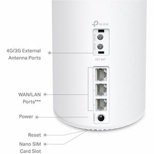 TP-Link Deco X10-4G Wi-Fi 6 IEEE 802.11 a/b/g/n/ac/ax Ethernet Drahtlos Router - LTE, DC-HSPA+, HSPA, UMTS, LTE Advanced -