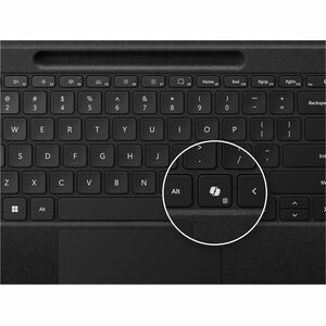 Microsoft Surface Pro Flex Keyboard - Wireless Connectivity - TouchPad - English - QWERTY Layout - Black - Mechanical Keys