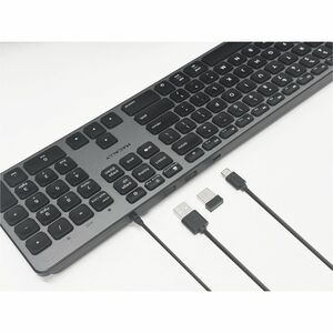 Macally Backlit Keyboard for Mac with (Dual USB Connectors A & C) - Cable Connectivity - USB Type A, USB Type C Interface 