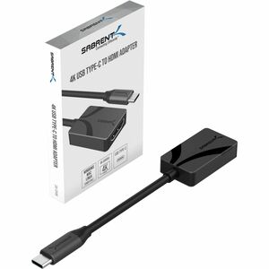 Sabrent 4K USB Type-C to HDMI Adapter - 1 x HDMI 2.1 Digital Audio/Video - Female - 1 x USB Type C - Male - 4096 x 2160 Su