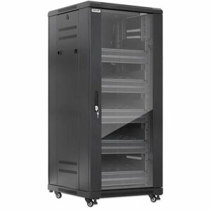 Gabinete 19"" Pro Line con extractores de aire, 27U, Frente de 600 mm, unidad de ventilación con dos extractores de aire i