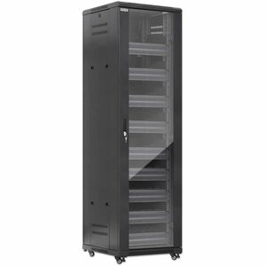 Gabinete 19"" Pro Line con extractores de aire, 42U, Unidad de ventilación de dos ventiladores montada en el techo, ensamb