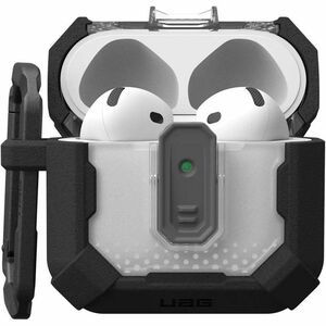 Urban Armor Gear Plasma Carrying Case Apple AirPods 4 - Black - Drop Resistant, Scratch Resistant, Shock Resistant - Polyc