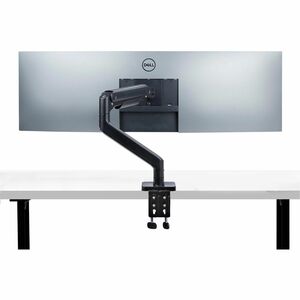 StarTech.com Mounting Arm for Monitor, Curved Screen Display, Display - Black - Landscape/Portrait - Height Adjustable - 1