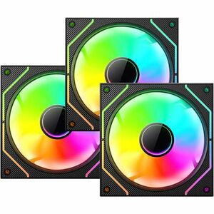 KIT VENTILADORES XZEAL XZ1115  3 VENTILADORES 120MM/ ARGB /NEGRO