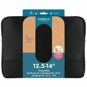 MOBILIS Origine Carrying Case (Sleeve) for 31.8 cm (12.5") to 35.6 cm (14") Apple MacBook Air, MacBook Pro - Black - Scrat