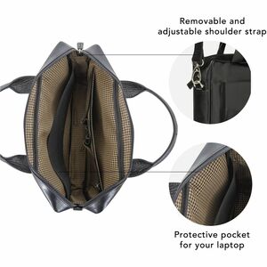 dbramante1928 ApS Amalienborg Carrying Case for 38.1 cm (15") Apple Notebook, MacBook - Black - Full Grain Leather Body - 