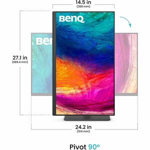 Monitor LED BenQ Designer PD2706QN 685,8 mm (27") Class WQHD - 16:9 - 68,6 cm (27") Viewable - Tecnologia In-plane Switchi