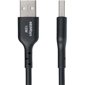 StarTech.com Cavo di Ricarica USB-A a USB-C da 3m - Cavetto di Carica Rapida USB Type-C da 3A, Cavo Dati USB 2.0 rivestito