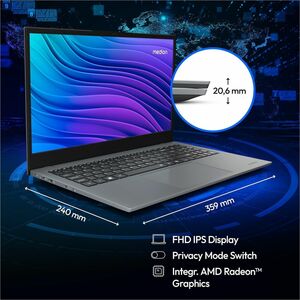 MEDION Avantum 15 E1 39,6 cm (15,6 Zoll) Notebook - Full HD - AMD Ryzen 5 7430U - 32 GB - 1 TB SSD - AMD Chip - 1920 x 108