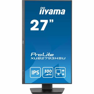 iiyama ProLite XUB2793HSU-B7 27 Zoll Class Full HD LED-Monitor - 16:9 Format - Mattschwarz - 68,6 cm (27 Zoll) Viewable - 