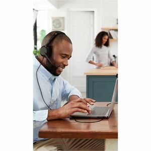 Casque Jabra Evolve2 50 - Câblé / Sans fil - Design Supra-auriculaire, Sur tête - Stéréo - Certification Microsoft Teams -