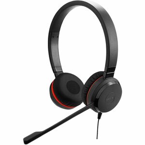 Jabra Evolve 20SE Kabel Auf den Ohren, Kopfbügel Stereo Headset - Schwarz - Microsoft-Teams-Zertifizierung - Binaural - Oh