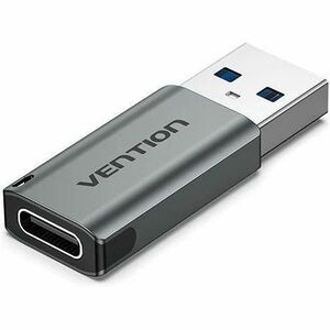 Vention CDPH0 Data Transfer Adapter - 1 x USB 3.0 Type A - Male - 1 x USB 3.1 (Gen 1) Type C - Female - Nickel Connector -