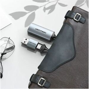 Vention ACW Video Capturing Device - Portable - Grey - Functions: Video Capturing - 1080p - 1920 x 1080 - Full HD - HDMI -