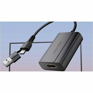 Vention ACY A/V Adapter - 1 x USB Type C - Male, 1 x USB Type C - Female, 1 x USB Type A - Male - 1 x HDMI Digital Audio/V