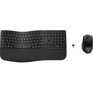 HP 685 Tastatur & Maus - Tastatur, Kabellos, Bluetooth/RF 2,40 GHz USB Typ-A, Plunger, Schwarz - Maus, Mehrfach-Oberfläche