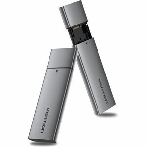 Vention KPGH0 Drive Enclosure PCI Express NVMe, M.2 - USB 3.1 (Gen 2) Type C Host Interface - UASP Support Portable - Grey