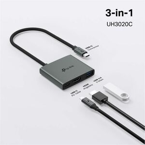 Docking station TP-Link UH3020C USB Type-C per Monitor, Desktop PC, Computer portatile, Tablet PC, Smartphone - Compatibil