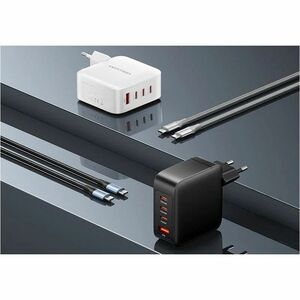 Vention FEI 140 W AC Adapter - Box - Universal Adapter - 1 USB - 3 USB Type-C - For Tablet PC, Notebook, Smartphone, Gamin