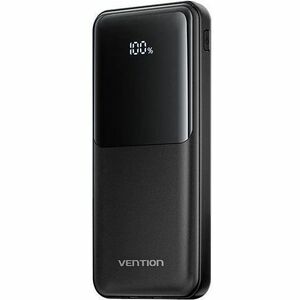 Vention FHO Power Bank - Black - For Smartphone, iPhone - 10000 mAh - 22.50 W - 3 A, 2.22 A, 1.67 A, 2 A, 2.25 A, 1.50 A, 