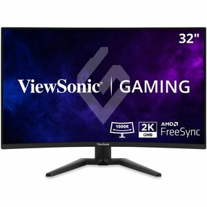 ViewSonic VX3228C-2K 32" Class WQHD Curved Screen Gaming LED Monitor - 16:9 - Black - 31.5" Viewable - Vertical Alignment 