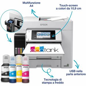 Epson ET-5885 Wired & Wireless EcoTank Pro Inkjet Multifunction Printer - Colour - Copier/Fax/Printer/Scanner - 32 ppm Mon