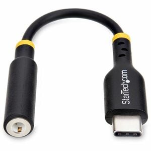 StarTech.com USB C Kopfhörer Adapter, USB C TRRS Kopfhörer-Headset Audio, USB-C auf 3.5 mm Klinke, Hi-Fi 32-Bit-DAC, für P