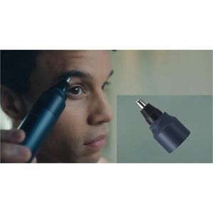 Panasonic Nose/Ear Hair Trimmer Attachment - 6.6 cm Height x 3.3 cm Width x 3.3 cm Depth - Black - Stainless Steel