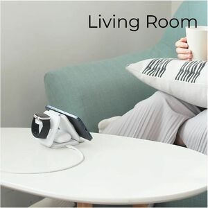 j5create JUPW3215W-N Induction Charger - White - 1 - For iPhone, Qi-enabled Device - Qi2 Certified, Magnetic, Fast Chargin